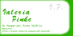 valeria pinke business card