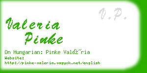 valeria pinke business card